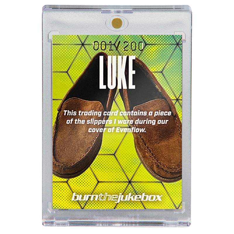 Luke Viral Video Worn Slippers Relic Trading Card