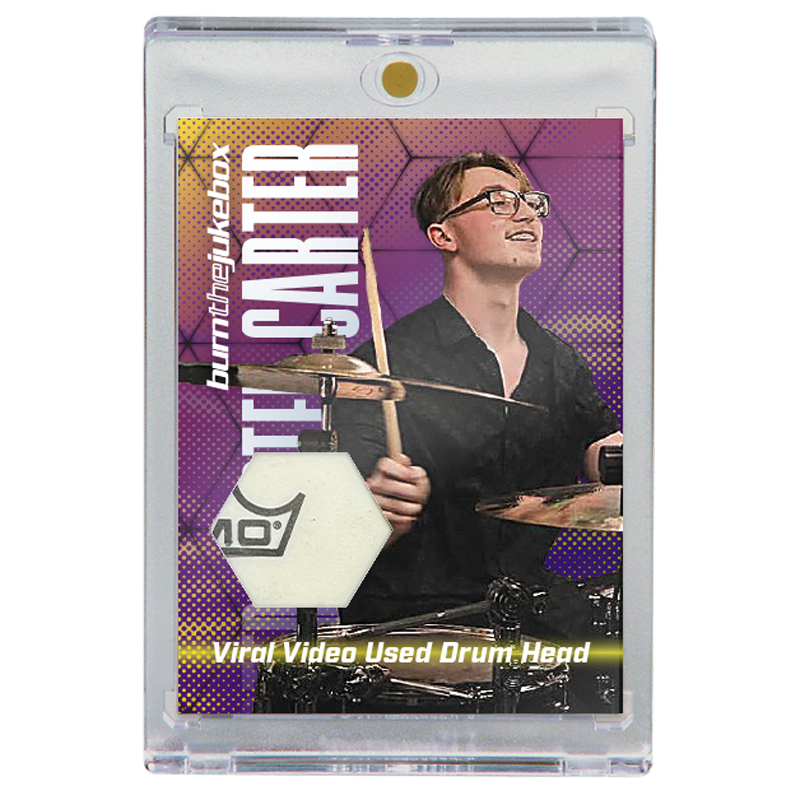 Carter Viral Video Used Drum Head Relic Trading Card