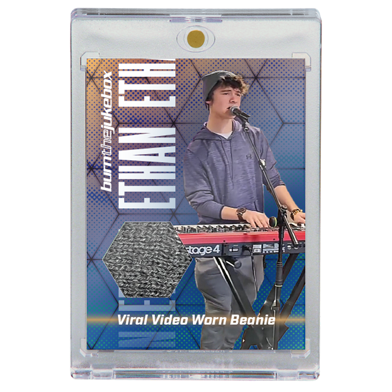 Ethan Viral Video Worn Beanie Relic Trading Card