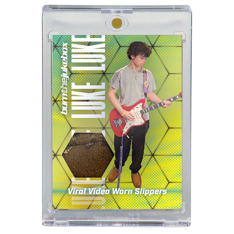 Luke Viral Video Worn Slippers Relic Trading Card