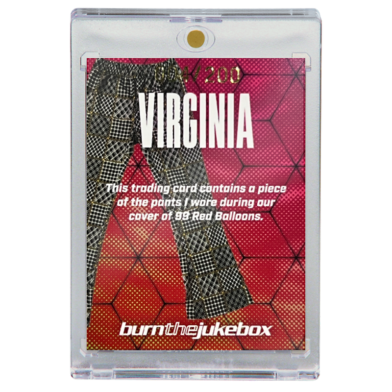 Virginia Viral Video Worn Pants Relic Trading Card